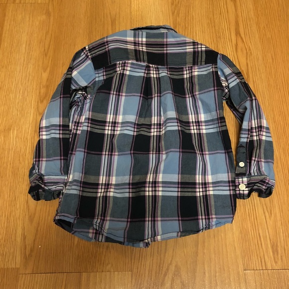 Boys plaid button down dress shirt 3T - Picture 4 of 6